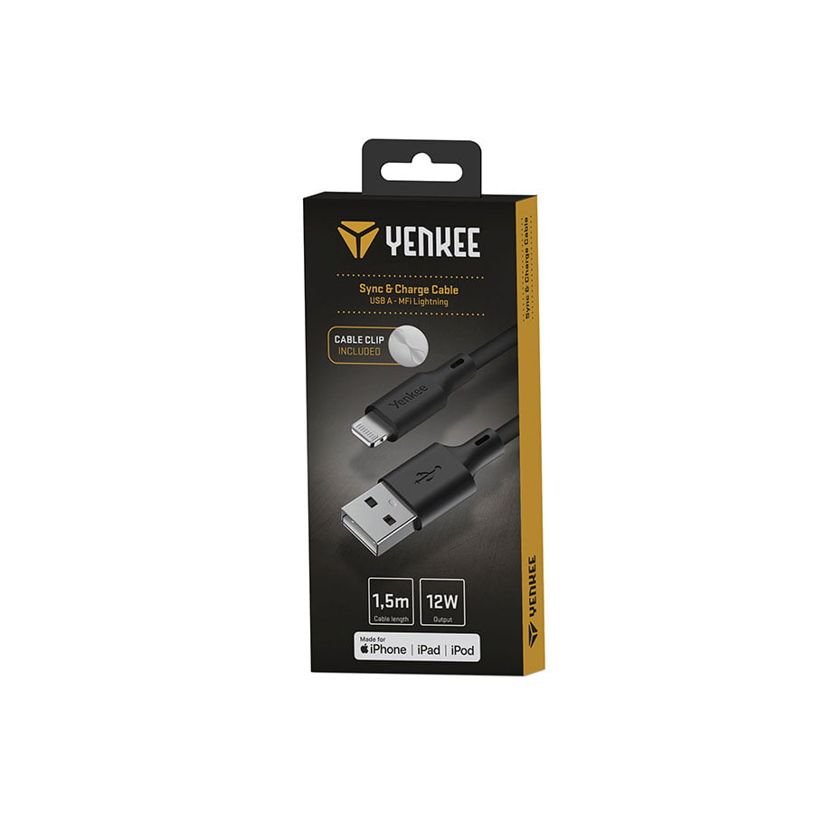 Yenkee USB kabal YCU 615 BK SILIC MFi - USB A /1,5m - slika 4