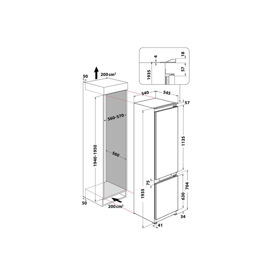 Whirlpool Ugr. Frižider WHK2 5292 B4E - slika 8