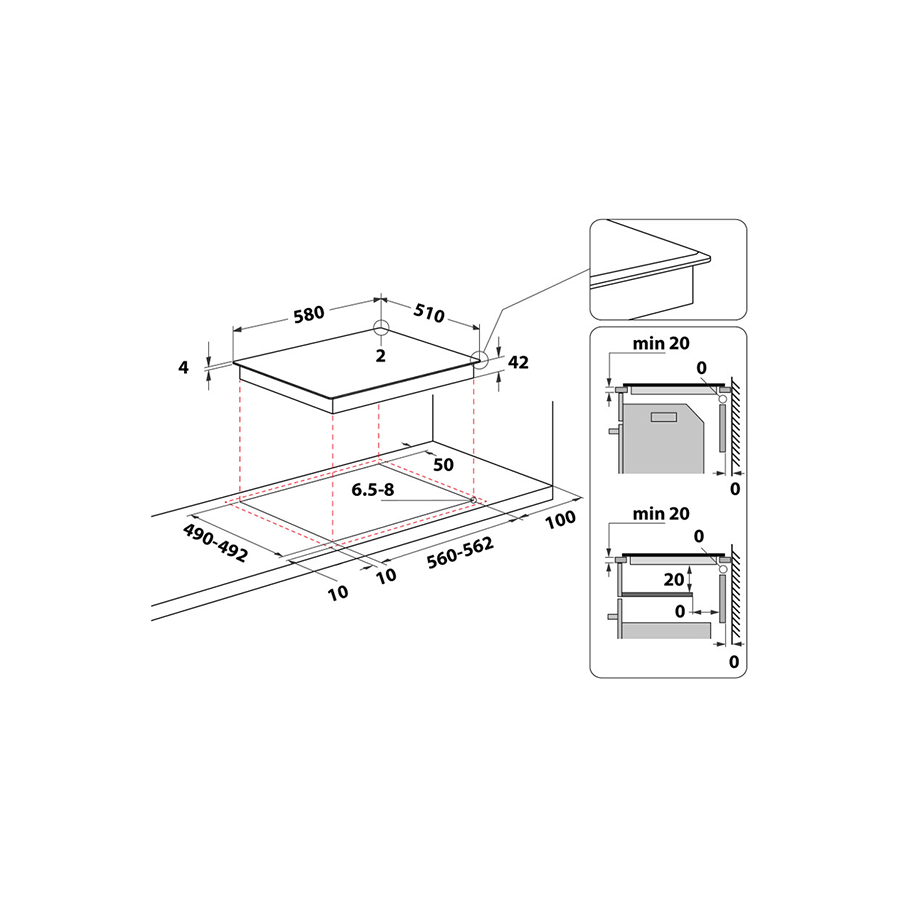 Whirlpool Ugr. Ploča AKT 8900 BA - slika 2