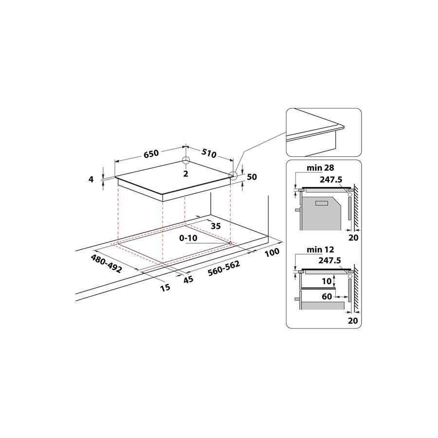 Whirlpool Ugr. Ploča WF S4665 CPBF - slika 4