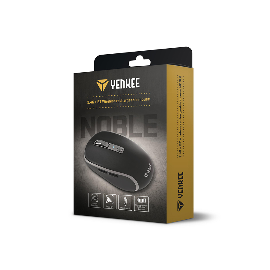 Yenkee Bežični miš NOBLE YMS 2085BK SILENT - slika 7